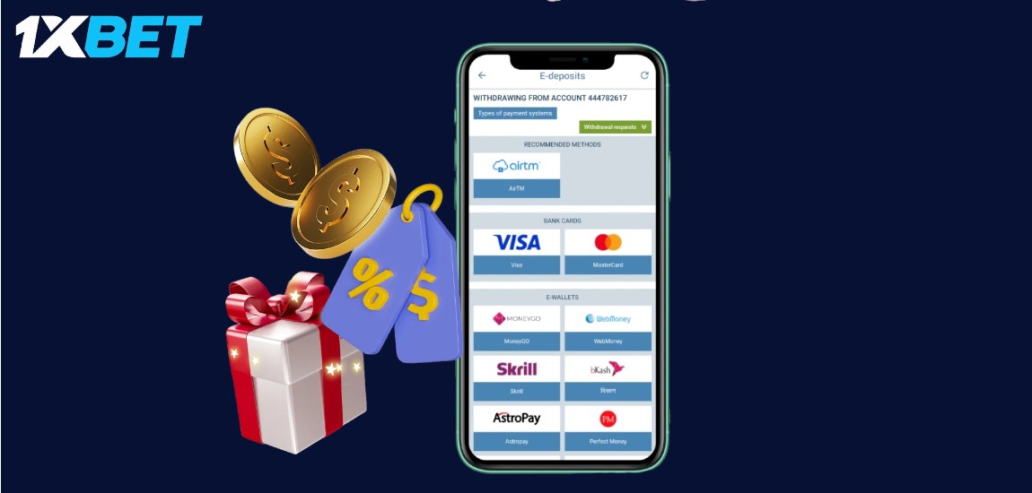 Deposits and Withdrawals on 1xBet Mobile App Bangladesh